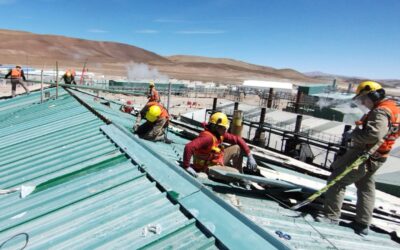 Recambio de paneles techo galpón